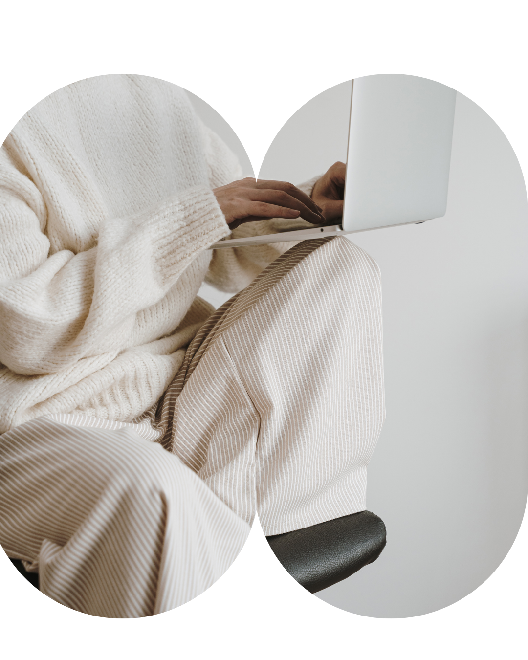 client with laptop after an seo website auditing meeting