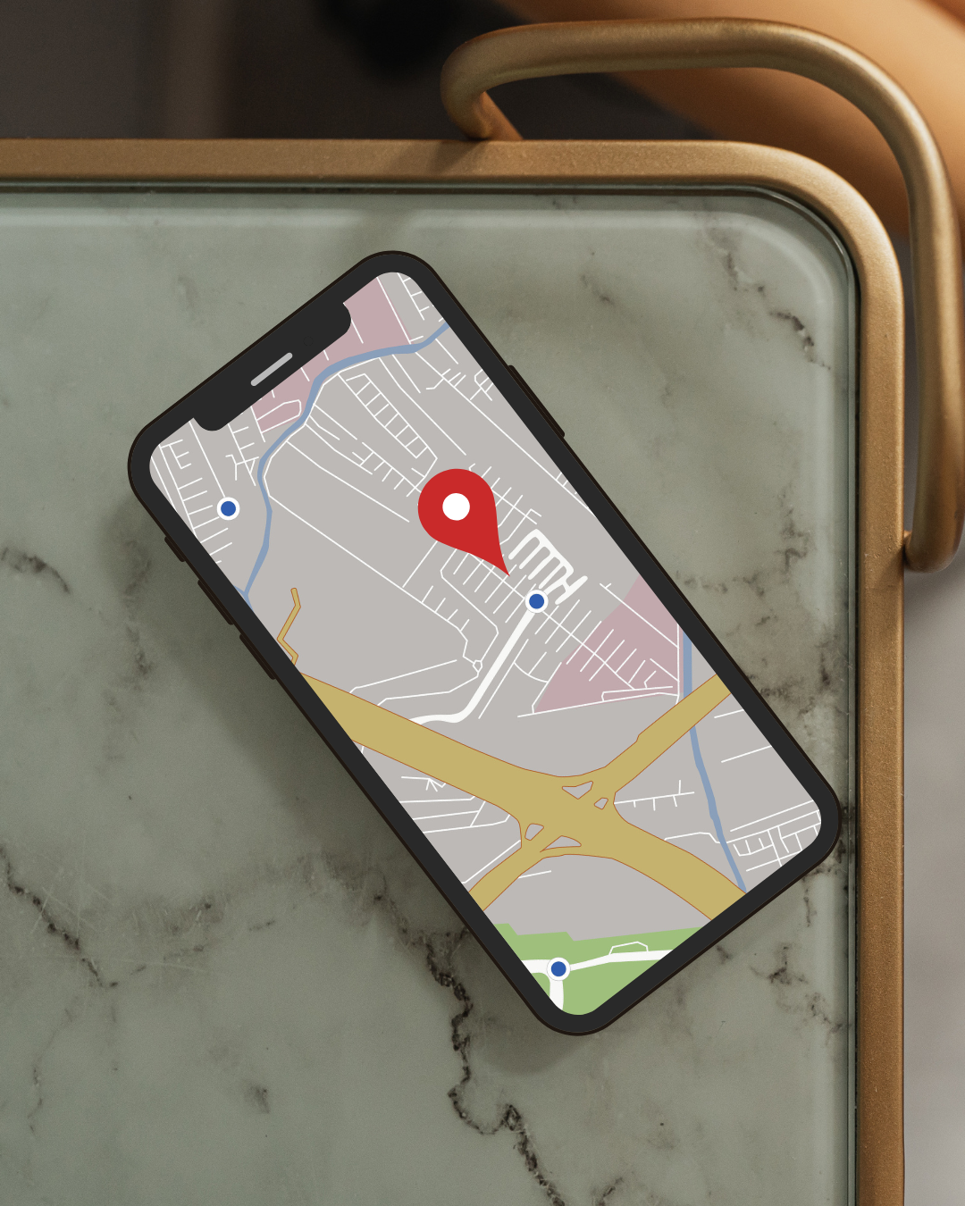 iphone showing google maps for local seo services